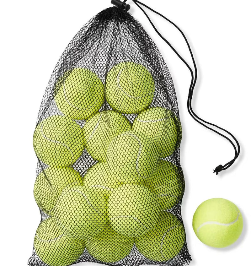 15 X Pack Tennis Balls Bulk Pack Green Tennis Balls Outdoor Playing Tennis Balls